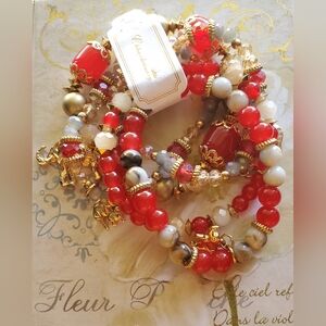 Red Stack Bracelet